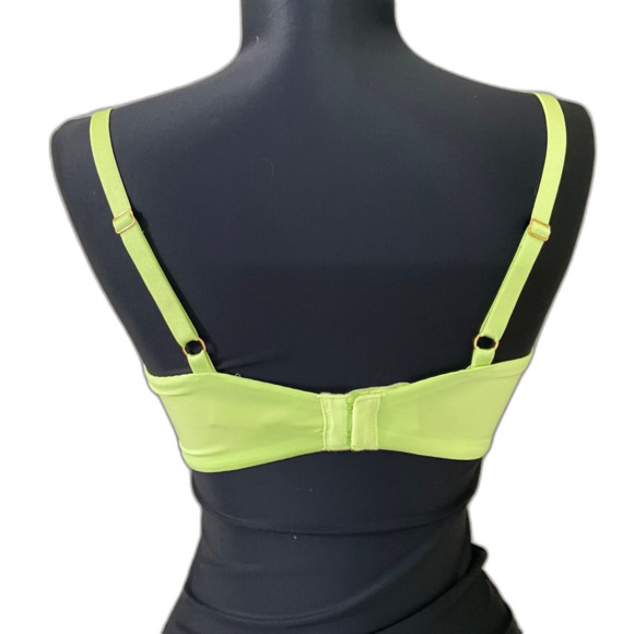 Victoria's Secret VERY SEXY Unlined Floral laced green Demi Bra. Sz 36D - Picture 4 of 9